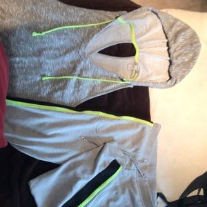 Joggers with matching hooded tank.